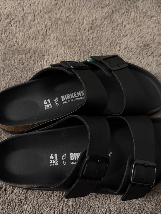 Birkenstock Black Arizona Dual-Strap Sandals